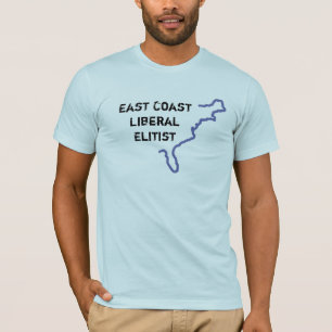 Frisinnad elitisk för ostkust - blått S/S T Shirt