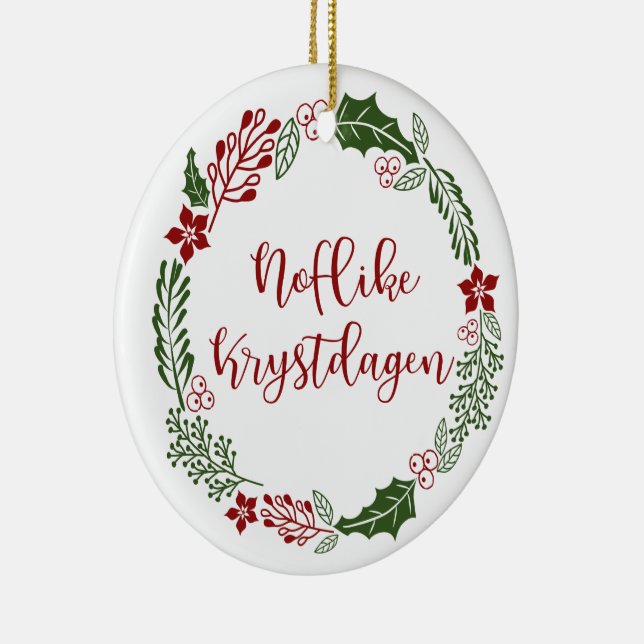 Frisisk God jul-andedräkt, Noflike Krystdagen Julgransprydnad Keramik (Höger)