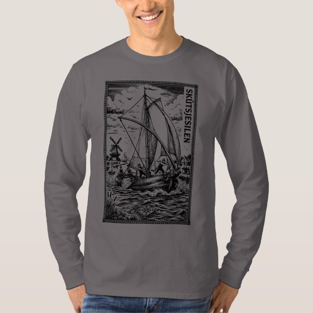 Frisisk pappa t shirt (Framsida)