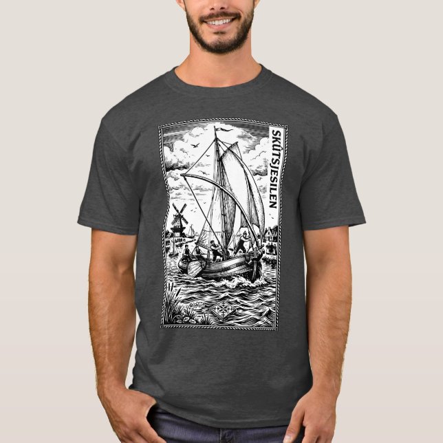 Frisisk pappa t shirt (Framsida)