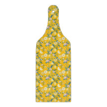 Frisk lemon blomster botaniskt mönster 