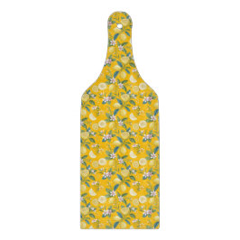 Frisk lemon blomster botaniskt mönster