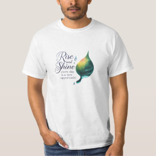 Frisk Start – Stig Upp och Lys Naturligt T Shirt