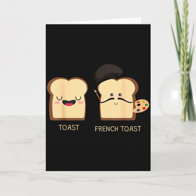 Frisk toast Rolig Puns Nyhet  Kort (Framsida)