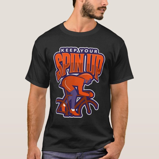 Friska centrifugeringsoffert för statisk bike-trän t shirt (Framsida)