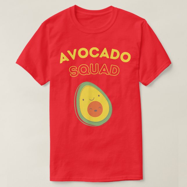 Friska leende AvocadoAvocado Squad T Shirt (Design framsida)