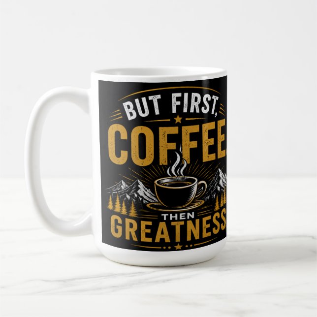 Friska morgnar med pepup-kaffemugg kaffemugg (Vänster)