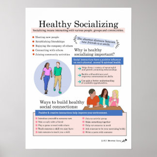 Friska socialiserande poster