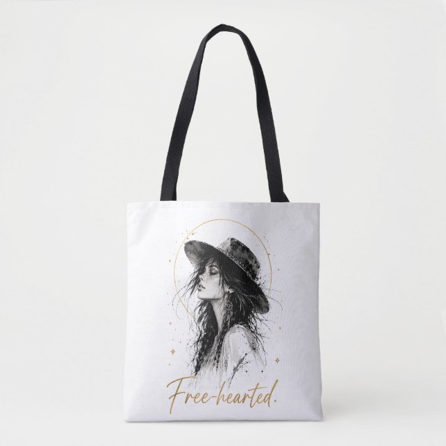 Friskt hjärta. Special Edition Bomull Boho Handväs Tygkasse (Framsida)