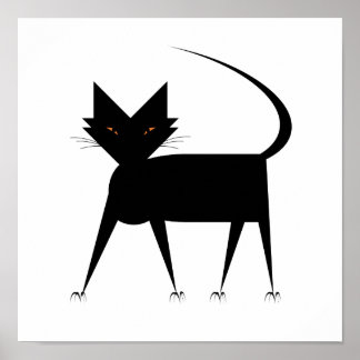 Frisky Cat Poster