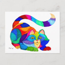 Frisky cat vykort