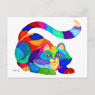 Frisky cat vykort