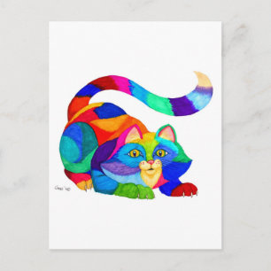 Frisky cat vykort