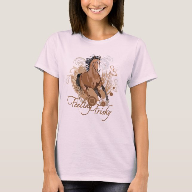 Frisky Dam Långärmad (Passande) Tee Shirt (Framsida)