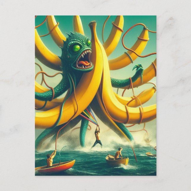 Frisläppande av Banana Kracken Vykort (Framsida)