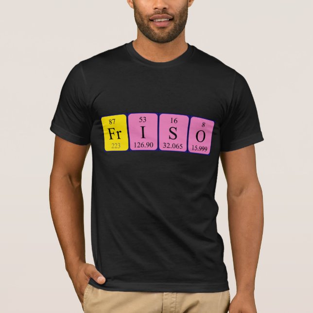 Friso periodiskt bord namn-skjorta t-shirt (Framsida)