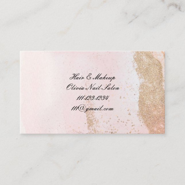 frisör affärskort visitkort (Framsida)