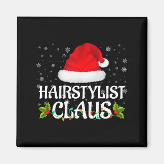 Frisör Claus julbelysning Pyjamas Familj M Magnet