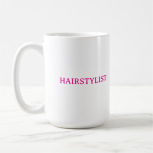 Frisör Hairstylist Rosa Bröllopsgåva Kaffemugg