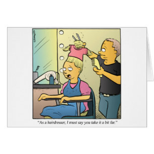 Frisör Hälsningskort