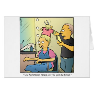 Frisör Hälsningskort