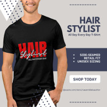 Frisör Hela Dagen Varje Dag Tri-Blend T-Shirt