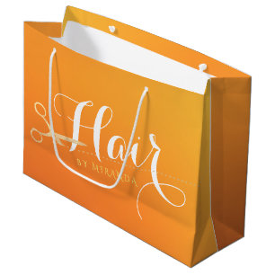Frisör Makeup Salong Chic Orange Guld Sax