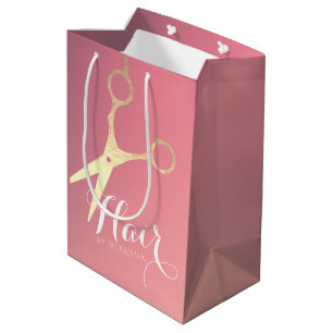Frisör Makeup Salong Modern Rosa Guld Sax