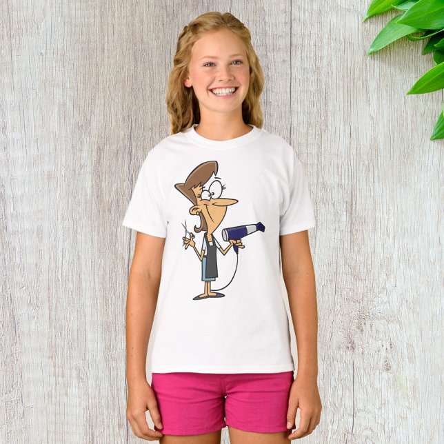 Frisör med sax t shirt (Skapare uppladdad)
