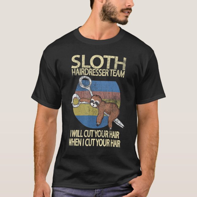 Frisör Söt Idé Frisör Lathund T Shirt (Framsida)
