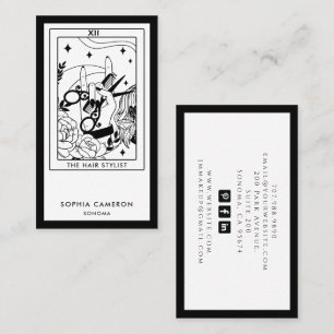 Frisör Tarot Affärscort Visitkort