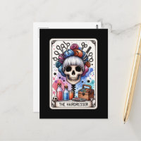 Frisör Tarotkort vykort 
