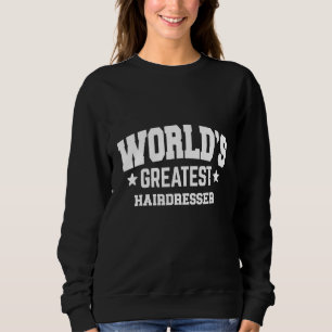 Frisör Världens Bästa 2:a Dekor Tema T Shirt