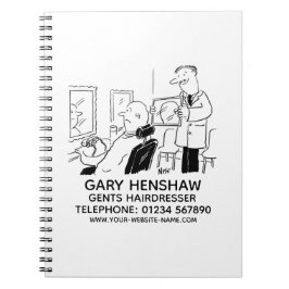 Frisörbok för herrar anteckningsbok