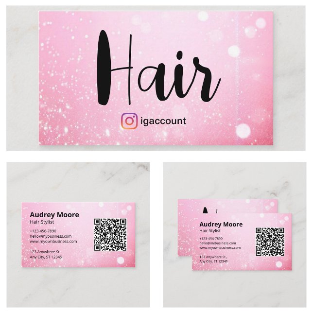 Frisörer Visitkort (Hairdressers Business Card
)