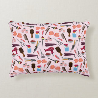 frisörgrupp KIT sömlös mönster Prydnadskudde