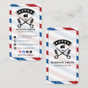 Frisörsalong Frisör Professionell Barberare Visitkort