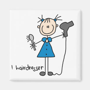 Frisörstick figurmagnet magnet