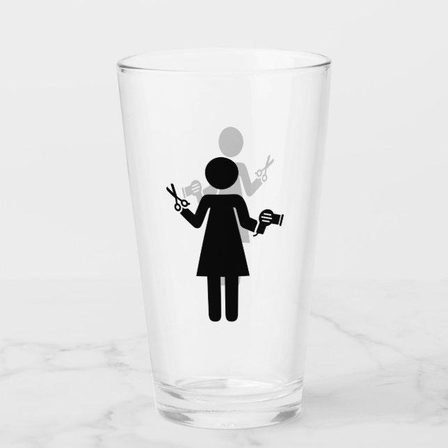 Frisörsymbol Glaskopp (Framsida)