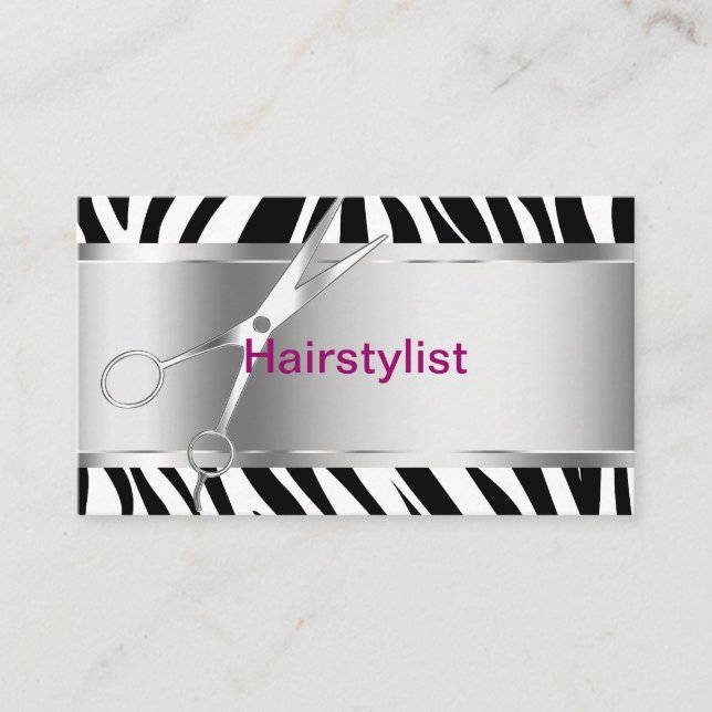 Frisörvisitkortar Visitkort (Framsida)