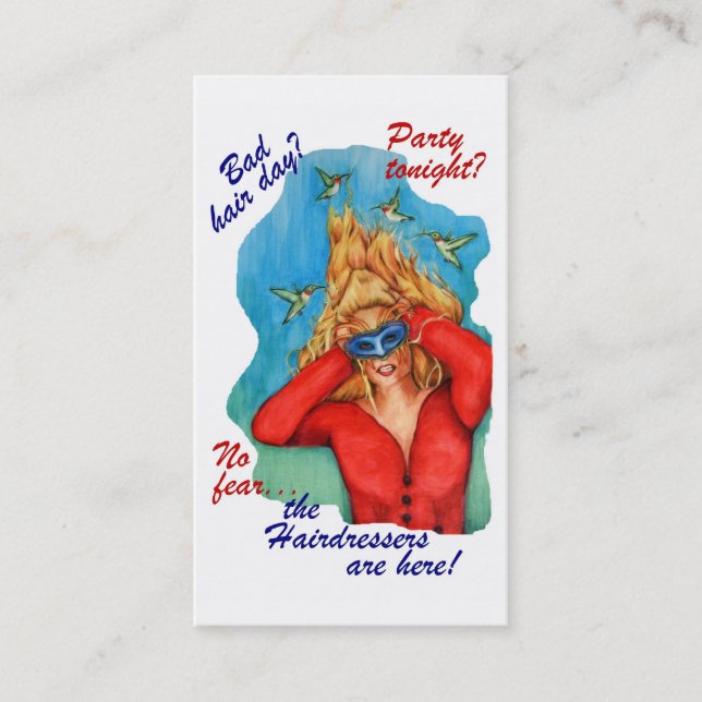 Frisörvisitkortarna Visitkort (Framsida)