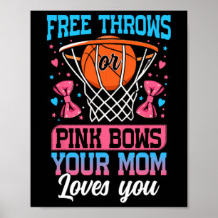 Frispår eller rosa slingor din mamma älskar dig Kö Poster