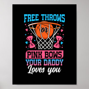Frispår eller rosa slingor Pappa älskar dig Könsav Poster