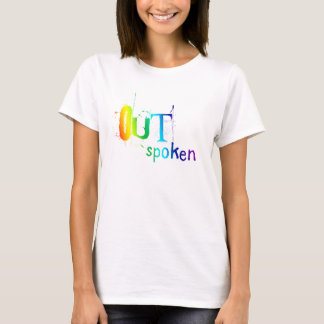 Frispråkigt (regnbåge) t shirt