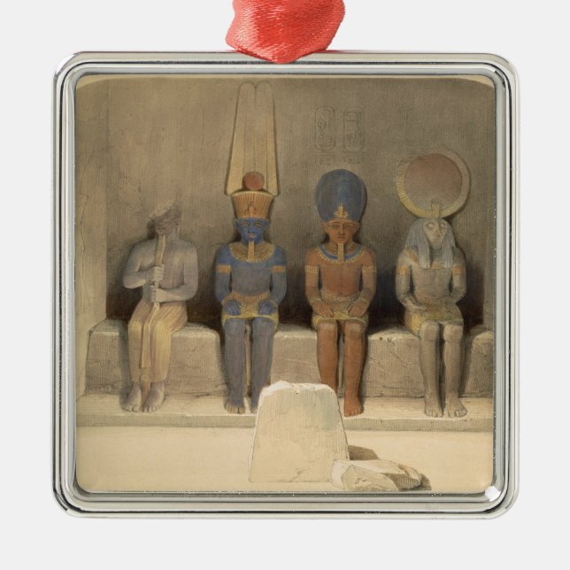 Fristad av tempelet av Abu Simbel, från "egypten Julgransprydnad Metall (Framsidan)