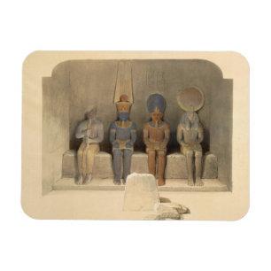 Fristad av tempelet av Abu Simbel, från "egypten Magnet