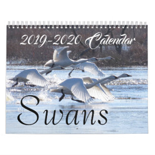 fristad för 2019 2020 djur för svanfågeldjurliv kalender