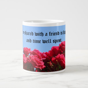 Fristående citat Rosor Jumbo Mugg