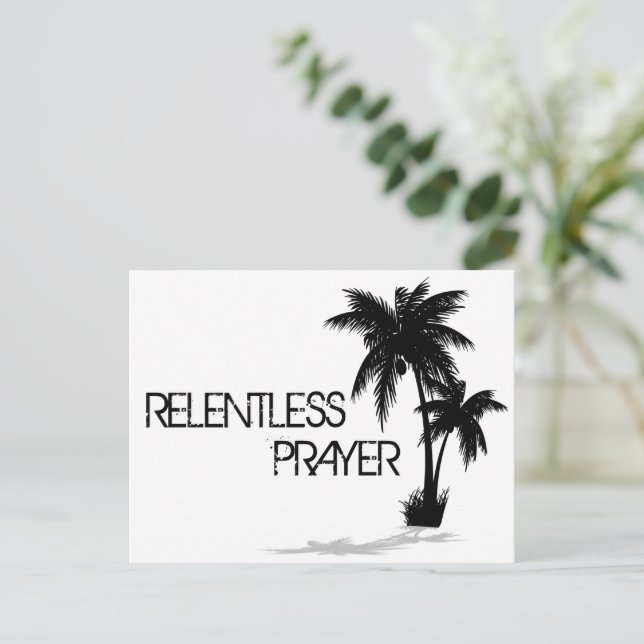 Fristående utformningar - relentless Prayer-vykort Vykort (Stående Fram)