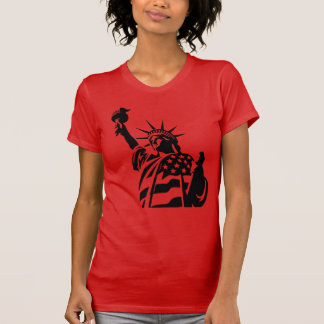 Fristatyns patriotiska damt-shirt - 4:e t shirt